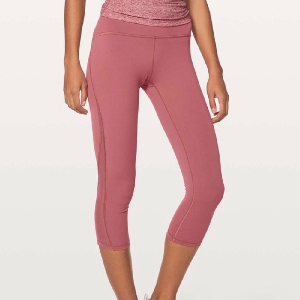 Lululemon Train Times Crop Rose